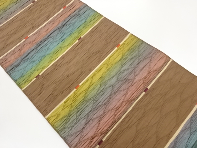 JAPANESE NAGOYA OBI / MATELASSE / WOVEN STRIPE